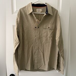 Men’s NWT Normal Brand Khaki Button Up with Colar